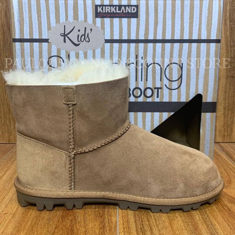 KIRKLAND SIGNATURE Kid's Girl's Shearling Sheepskin Boots ~ Chestnut ~ Sizes