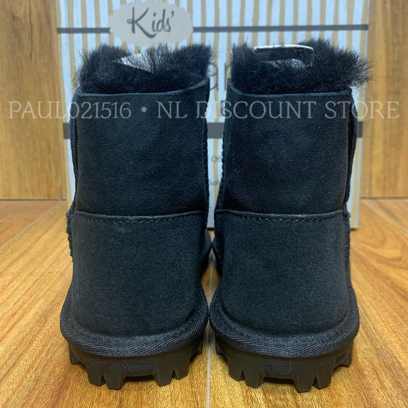 KIRKLAND SIGNATURE Kid's Girl's Shearling Sheepskin Boots ~ Black ~ Sizes