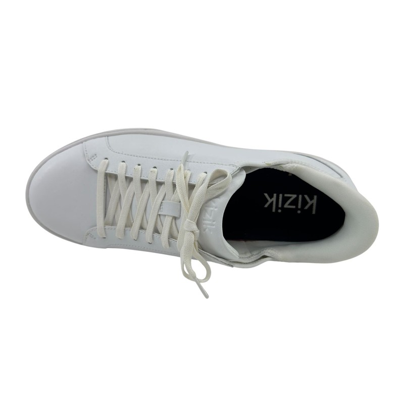 Kizik Irvine Plus Triple White Mens Athletic Sneaker