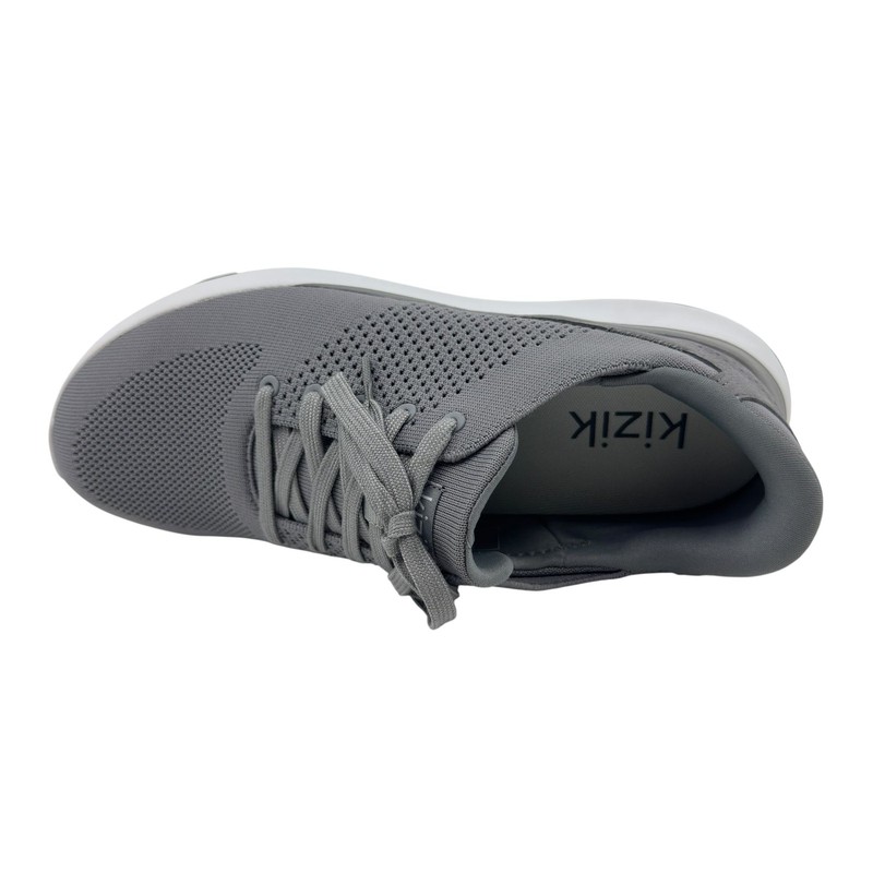 Kizik Lima Grey Mens Wide Athletic Sneaker