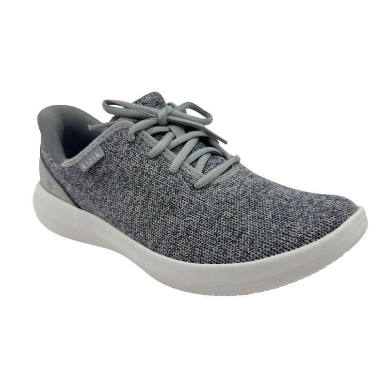 Kizik Madrid Eco Knit Heathered Grey Mens Athletic Sneaker