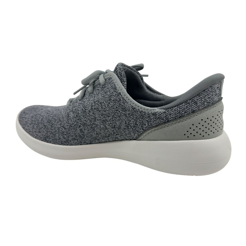 Kizik Madrid Eco Knit Heathered Grey Mens Athletic Sneaker