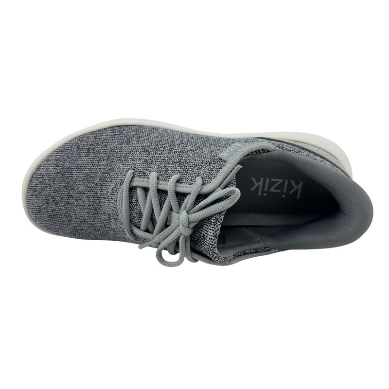 Kizik Madrid Eco Knit Heathered Grey Mens Athletic Sneaker