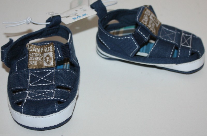 Koala Baby Kids Boys Blue & White Infant Sandals Shoes Size 1 NWT