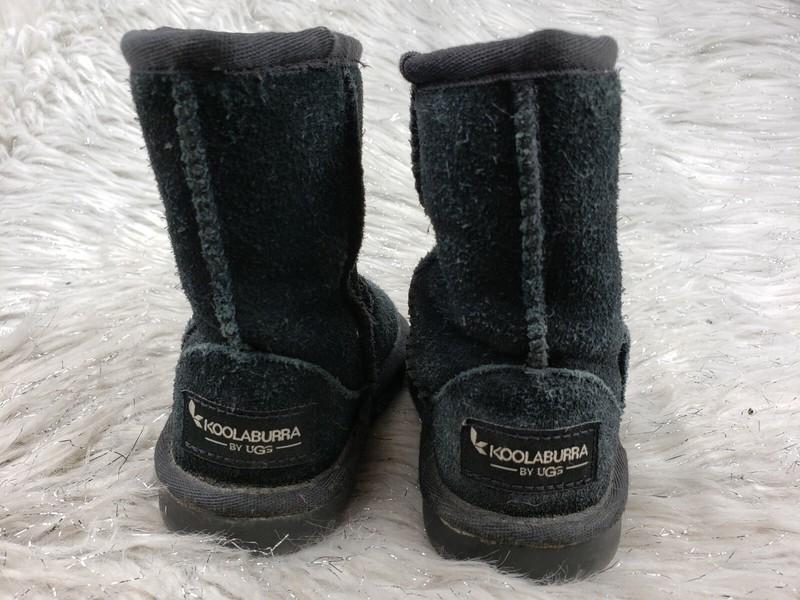 KOOLABURRA By UGG 1090329 Black Suede Fur Lined Boots Size Child Kids 6 / 22