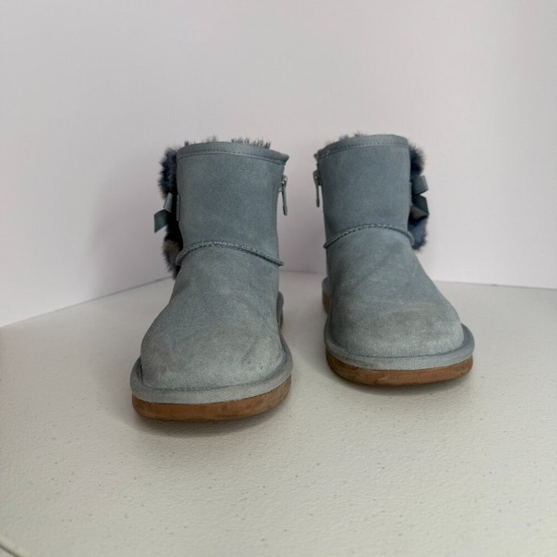 Koolaburra By UGG Kids Mini Bow Boots – Blue Suede Size 2