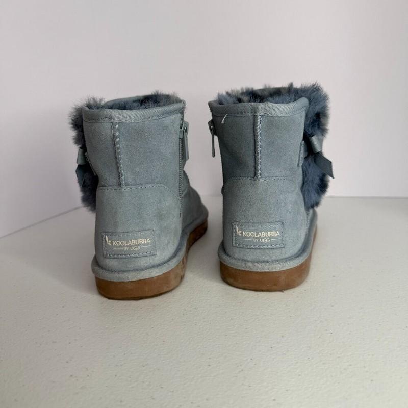 Koolaburra By UGG Kids Mini Bow Boots – Blue Suede Size 2