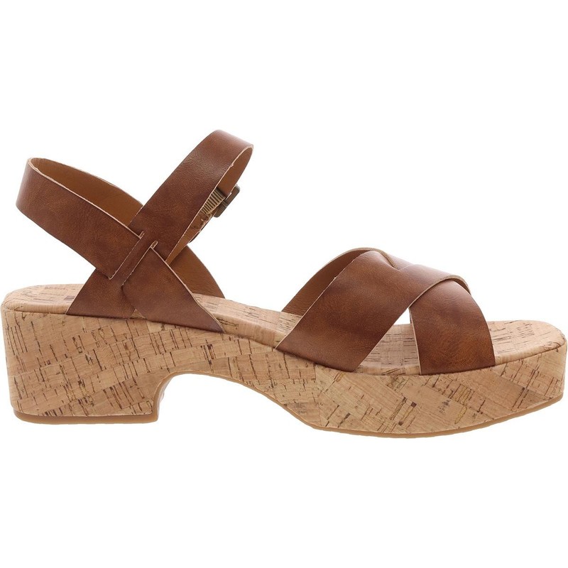 KORKS Womens DASHAII Tan Buckle Ankle Strap 11 Medium (B M) BHFO 1770