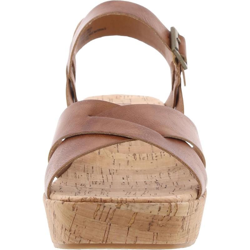 KORKS Womens DASHAII Tan Buckle Ankle Strap 11 Medium (B M) BHFO 1770