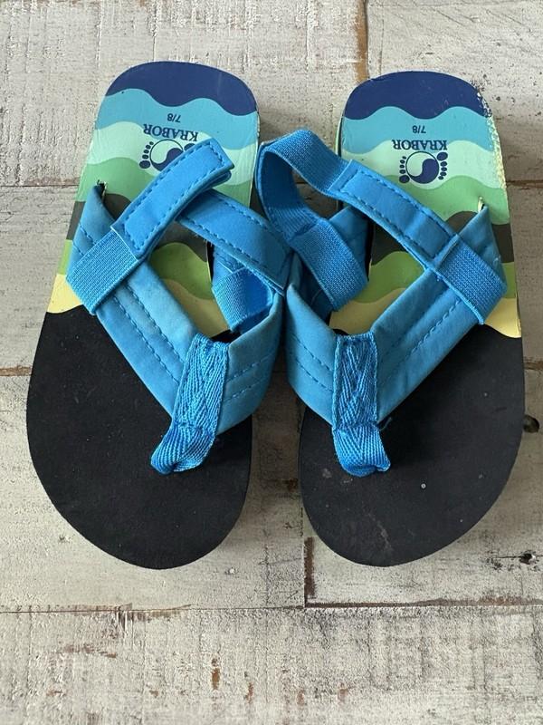 KRABOR Youth Boys Sandals For 7/8 With Straps To Secure