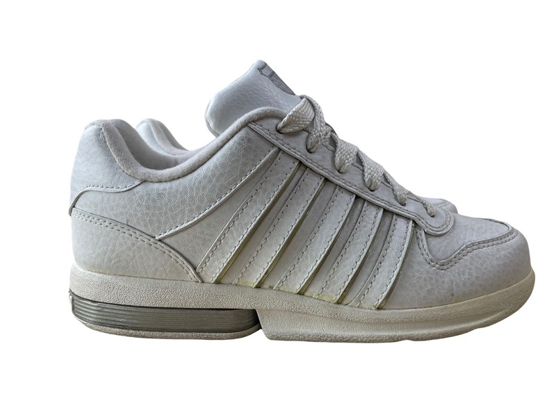 KSWISS K-SWISS Kids THACKERY White Platinum Sneakers Size 3.5