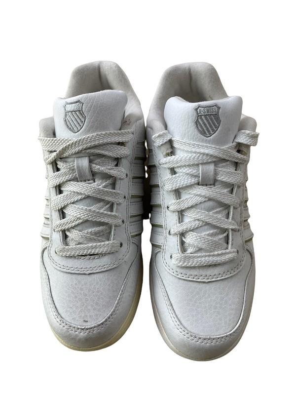 KSWISS K-SWISS Kids THACKERY White Platinum Sneakers Size 3.5