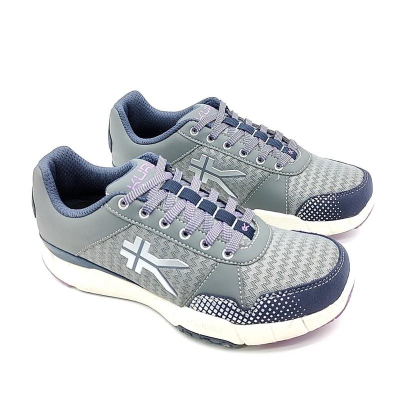 Kuru Quantum Womens Size 5.5/6 Mesh Running Shoes Gray Purple Sneakers 201323