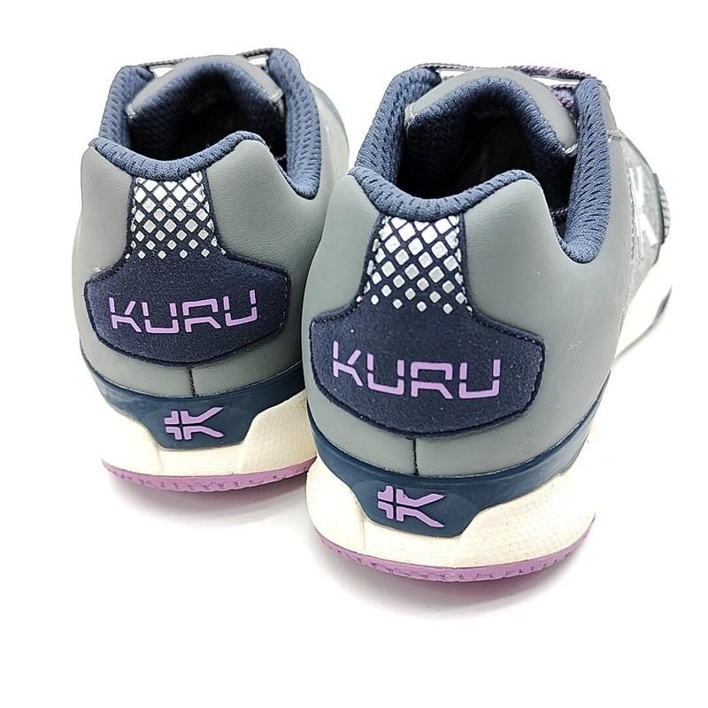Kuru Quantum Womens Size 5.5/6 Mesh Running Shoes Gray Purple Sneakers 201323