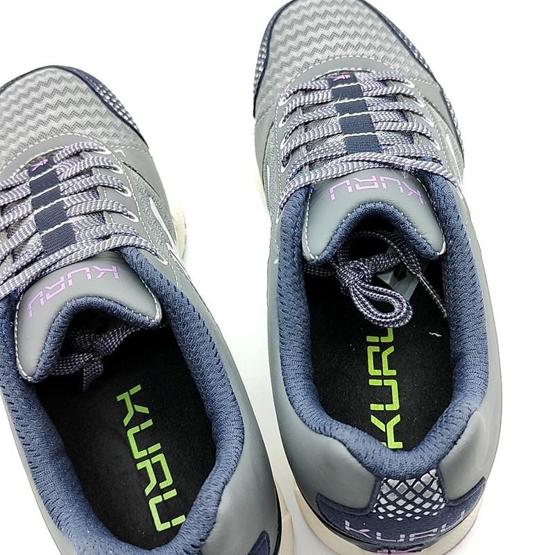 Kuru Quantum Womens Size 5.5/6 Mesh Running Shoes Gray Purple Sneakers 201323