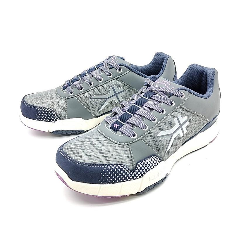 Kuru Quantum Womens Size 5.5/6 Mesh Running Shoes Gray Purple Sneakers 201323