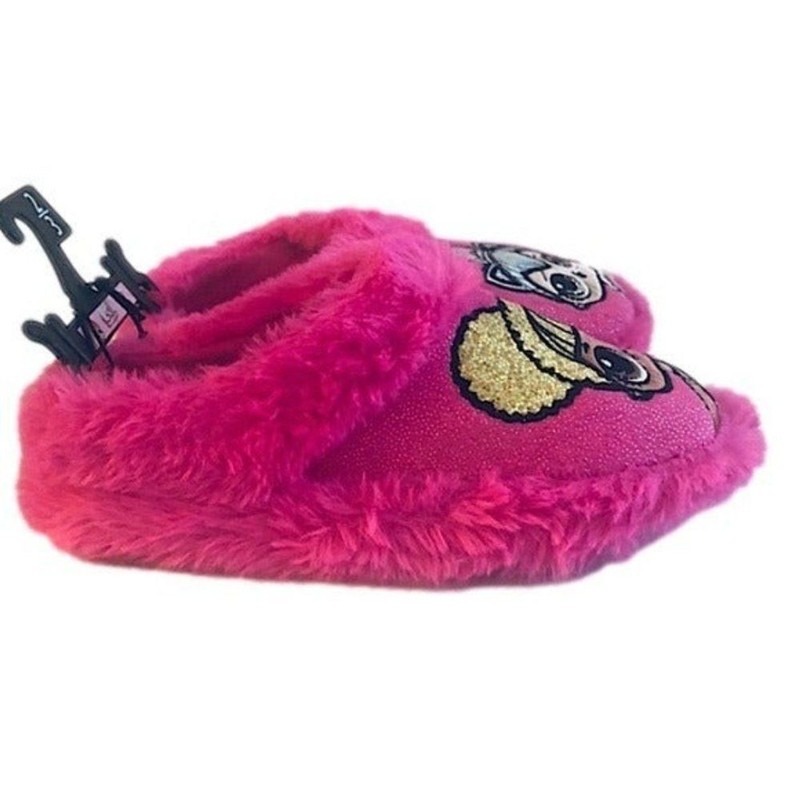 L.O.L. Surprise Slippers Girls 2-3 New Slip-on Plush