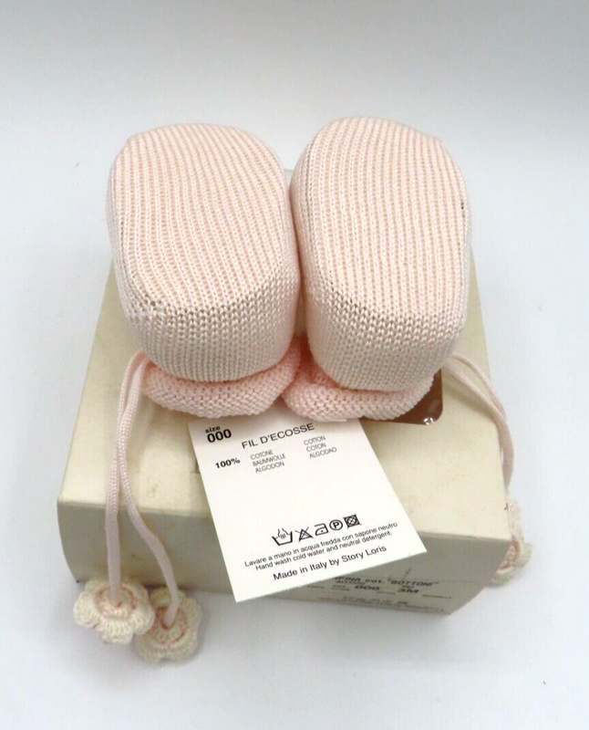 La Perla Scarpina Bottoni Cod. 40599 US Size 3 Month