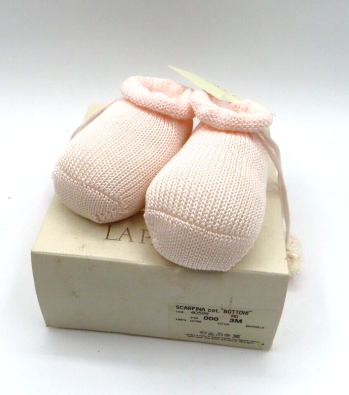 La Perla Scarpina Bottoni Cod. 40599 US Size 3 Month