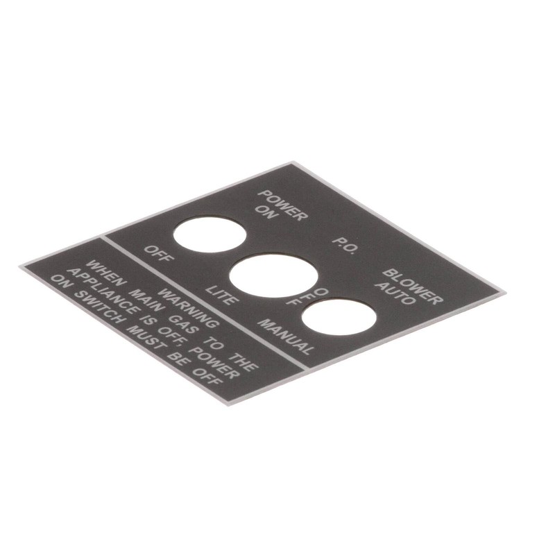 LABEL CONTROL SWITCH JBR (W 3000012008 - Genuine OEM Replacement Part