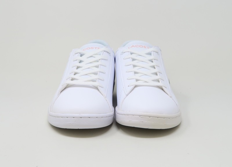 Lacoste Big Kids Carnaby Evo 0121 Shoes 7-42SUJ00021Y9 - White/Pink #001