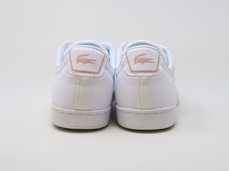 Lacoste Big Kids Carnaby Evo 0121 Shoes 7-42SUJ00021Y9 - White/Pink #001