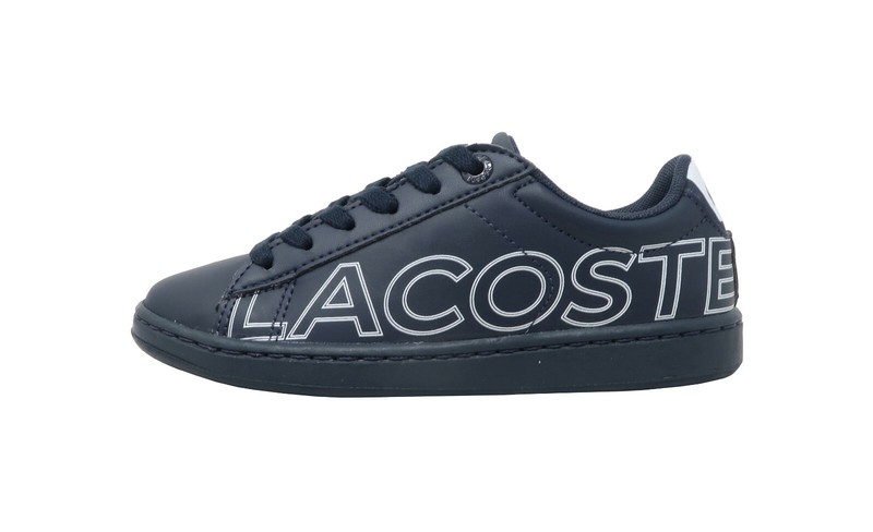 Lacoste Carnaby Evo 219 Kids' Shoes 7-37SUC0004092 - Navy Blue/White