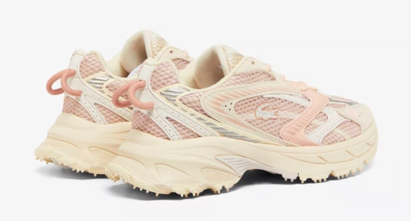 Lacoste L003 NEO SHOT Women's Sneakers. Color Off White/Light Pink. Size 7.5 USA