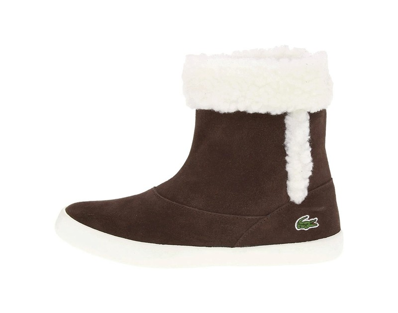 Lacoste Little Kids Trentham CWK Boot 7-24SPC12071W7 - Dark Brown/Off White
