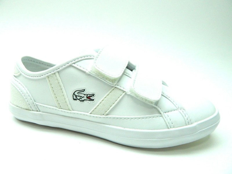 LACOSTE TODDLER SIDELINE 120 CUI WHITE OFF WHITE SIZE 10