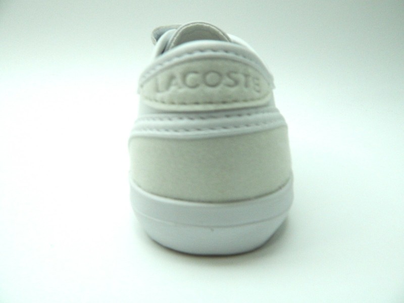 LACOSTE TODDLER SIDELINE 120 CUI WHITE OFF WHITE SIZE 10