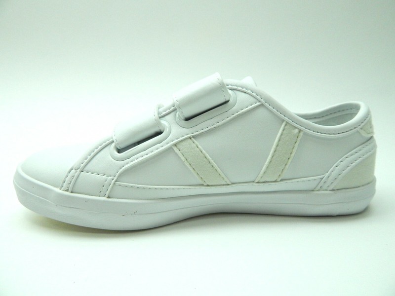 LACOSTE TODDLER SIDELINE 120 CUI WHITE OFF WHITE SIZE 10