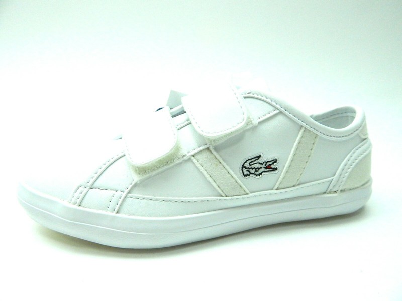 LACOSTE TODDLER SIDELINE 120 CUI WHITE OFF WHITE SIZE 10