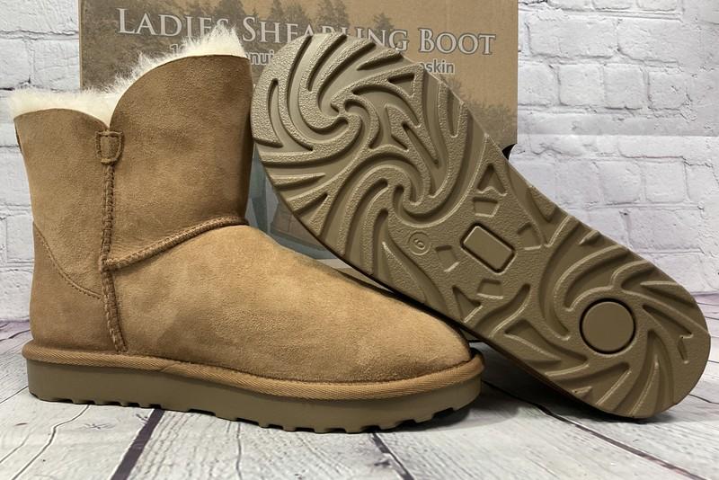 Ladies Shearling Boots 100% Genuine Australian Sheepskin Size 6 New With Box