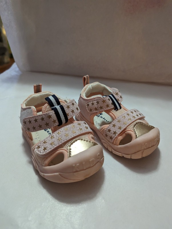 Lalazhu Infant 9-11 Months (19) Pink Closed Toe Sandals New