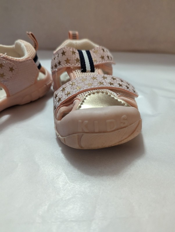 Lalazhu Infant 9-11 Months (19) Pink Closed Toe Sandals New