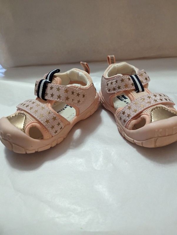 Lalazhu Infant 9-11 Months (19) Pink Closed Toe Sandals New