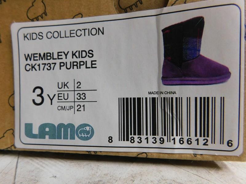 Lamo Purple Wembley Kids Collection CK1737 Boots 3Y