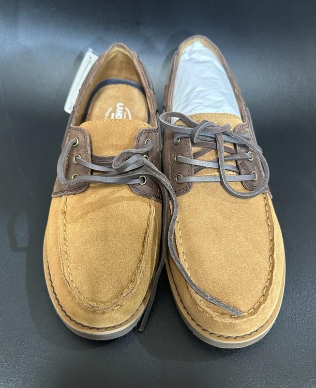 Lands' End Men's Comfort Suede Leather Boat Shoe BRAND NEW