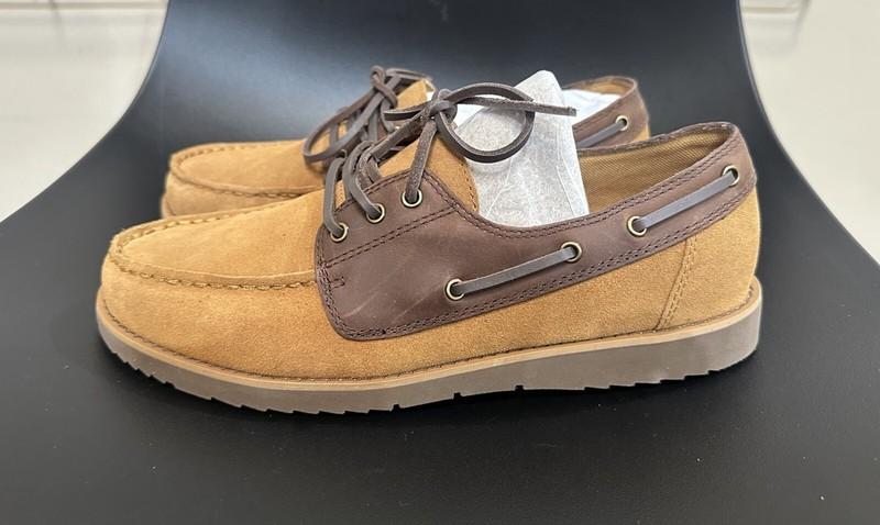 Lands' End Men's Comfort Suede Leather Boat Shoe BRAND NEW