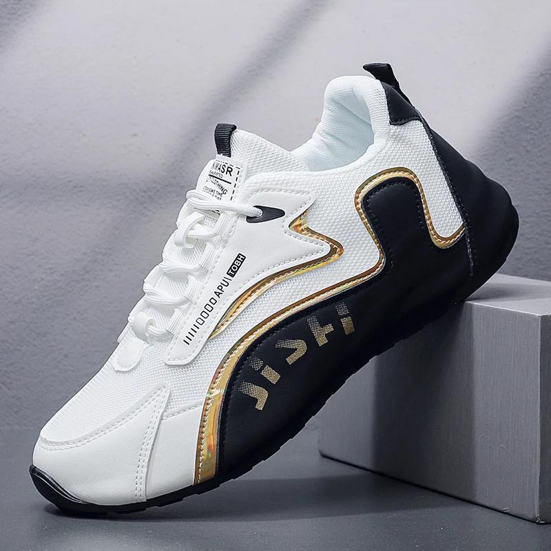 Large Size Men's Sports Casual Shoes Waterproof Anti Slip Leather Travel Sneaker