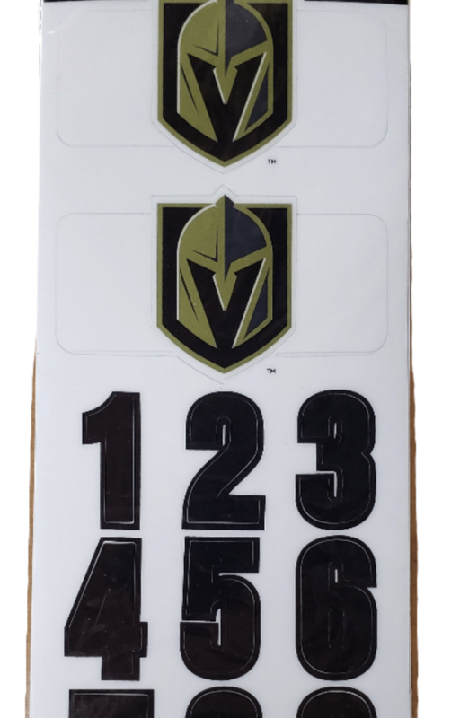 Las Vegas Golden Knights Sportstar NHL Hockey Helmet On-Ice Decals Kit - White