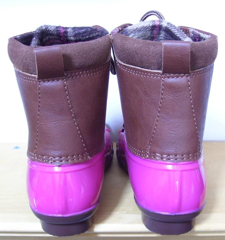 Laundry Girl Gavin-17K Pink Brown Rain Snow Duck Boots Sz 2
