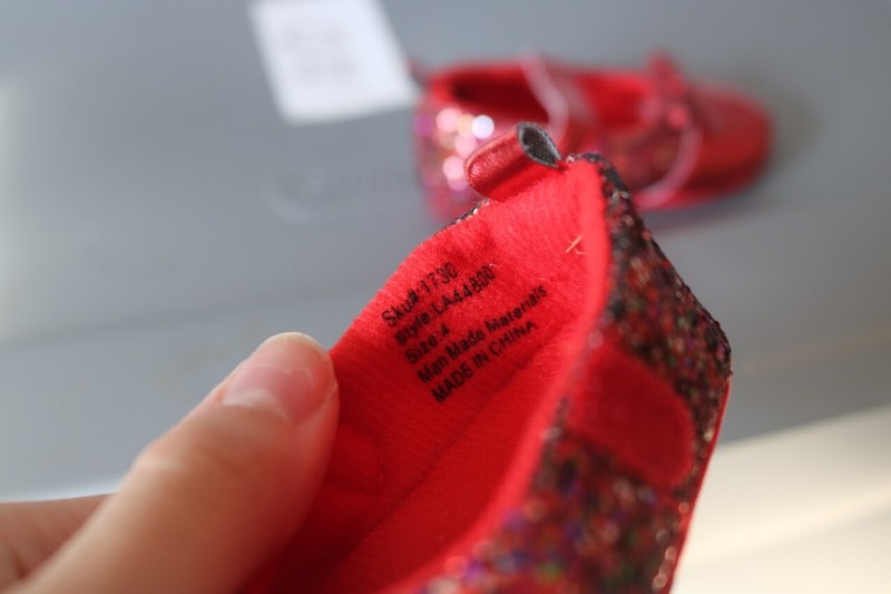 Laura Ashley Kid’s Dress Shoes Red Sequins LA44800 Size 4