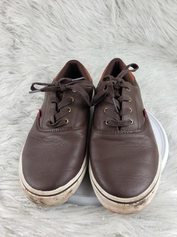 LEVI'S Big Kids Boys Size 6 Lace Up Sneakers Brown