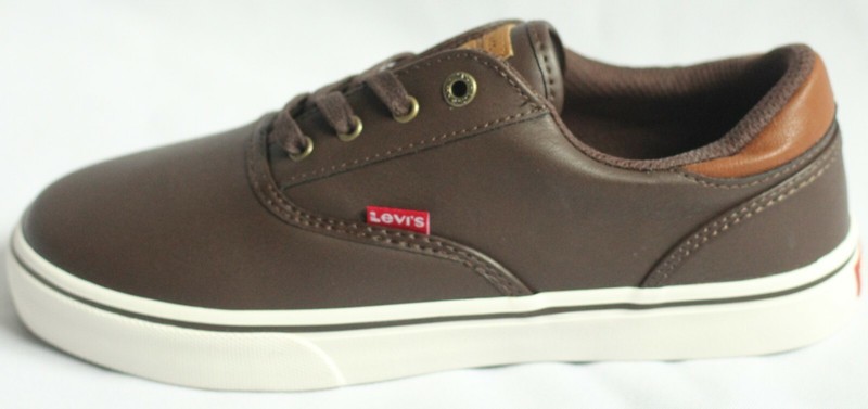 Levi's Boys Ethan Cacti UL Brown/Tan Faux Leather Shoes Casual/Dress Sneakers