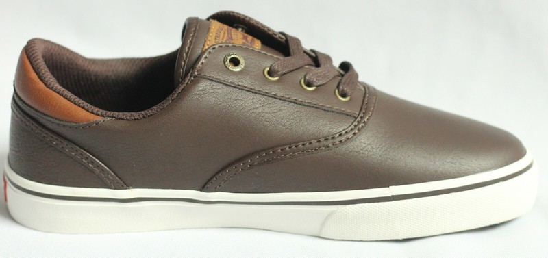Levi's Boys Ethan Cacti UL Brown/Tan Faux Leather Shoes Casual/Dress Sneakers
