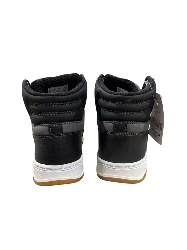 Levi's Kids Drive Hi Synthetic Leather Casual Hightop Shoe Black/Dark