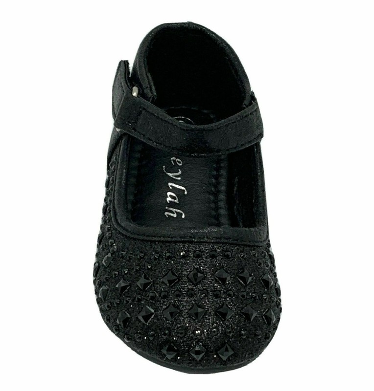 Leylah 08-18 Baby & Toddle Dress Pageant Evening & Party Shoes Black Size 2