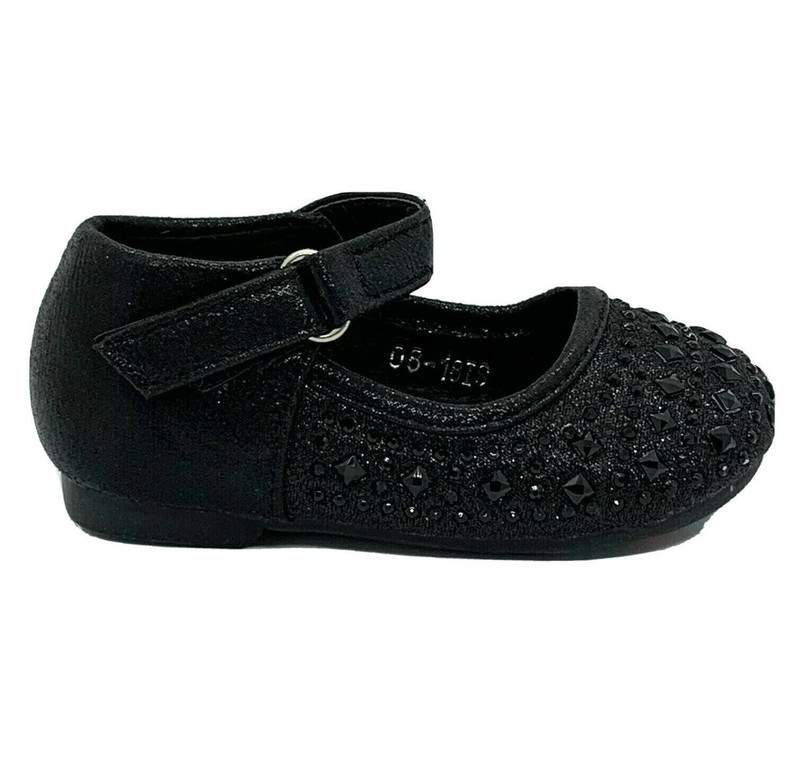Leylah 08-18 Baby & Toddle Dress Pageant Evening & Party Shoes Black Size 2